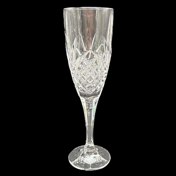 Crystal Champagne Flutes Set of 4 Godinger Shannon Crystal Dublin Dinner Party - Picture 6 of 10